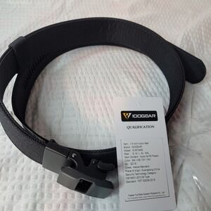IDOGEAR 1.5 Inch Nylon Belt Black Tactical Quick Release Buckle IG-BT3430 Size S